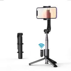 Ugreen LP508 selfie bot állvánnyal és Bluetooth távirányítóval, fekete