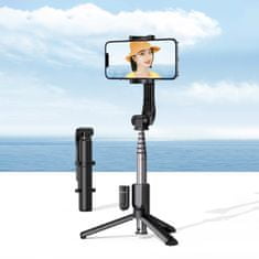 Ugreen LP508 selfie bot állvánnyal és Bluetooth távirányítóval, fekete