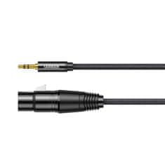 Ugreen AV182 audio kábel 3.5mm mini jack / XLR 1m, fekete