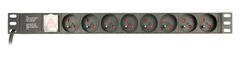 Gembird PDU 8 aljzat, C14, 1U, 10 A, 3m