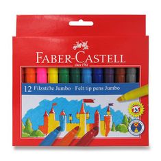 Faber-Castell Jumbo gyermek filctollak 12 színben