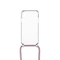 FIXED Pure Neck Case rózsaszín nyakpántos tok az Apple iPhone XR készülékhez FIXPUN-334-PI
