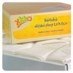 XKKO LUX ECO nagy súlyú pamut pelenka 80x80 fehérítetlen - 10 db