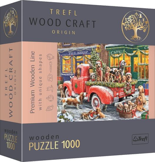 Trefl Wood Craft Origin Puzzle Mikulás kis segítői 1000 db