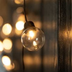 LUMILED Napelemes kerti lámpa LED fénylánc 7,5m GIRLANDA GLADI 2 s 20x LED dekoratív GOLYÓKAT