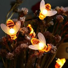 Polux Napelemes kerti lámpa LED dekoratív GIRLANDA 4m LÁNCFÉNY 20x MÉH dióda LED