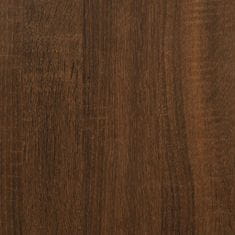 Vidaxl barna tölgy színű szerelt fa tálalószekrény 91x29,5x75 cm 823276