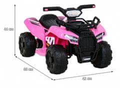 RAMIZ ATV - JS320 Elektromos Quad gyerekeknek (rózsaszín)