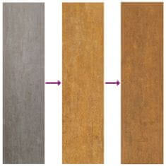 Greatstore rozsda színű corten acél növénytartó 60 x 60 x 45 cm