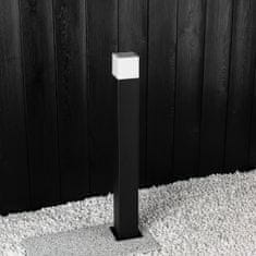 LUMILED Kerti lámpa E27 négyzetes oszlop fekete GALAX 74cm