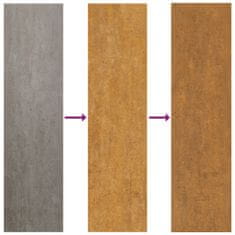 Greatstore 2 db rozsda színű corten acél fali növénytartó 46 x 10 x 40 cm