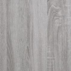 Greatstore szürke sonoma színű szerelt fa monitorállvány 85 x 23 x 15,5 cm