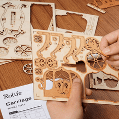 Robotime Rolife 3D fa puzzle klasszikus hintó 92 darab