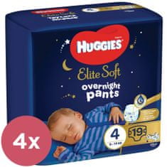 Huggies 4x Elite Soft Pants OVN eldobható pelenkák 4 (9-14 kg) 19 db