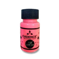 Cadence Akril festékek Premium 50 ml, világít a sötétben, rózsaszínű