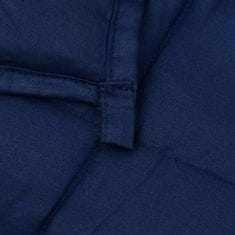 shumee kék szövet súlyozott takaró 152 x 203 cm 11 kg