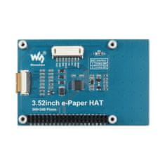 Waveshare E-papír kijelző 3.52" 360x240px SPI fekete/fehér Raspberry Pi, Arduino számára