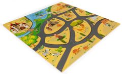 EcoToys EVA puzzle kockák habszivacs játszószőnyeg gyerek szafarihoz 93x93cm