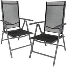tectake 2 alumínium kerti összecsukható szék