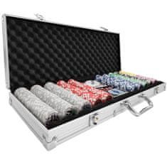 tectake Póker készlet alumínium kofferrel