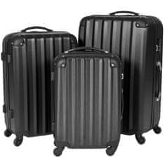 tectake 3 tartós utazó bőrönd készlet