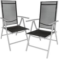 tectake 2 alumínium kerti összecsukható szék