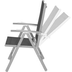 tectake 4 alumínium kerti összecsukható szék