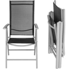 tectake 4 alumínium kerti összecsukható szék