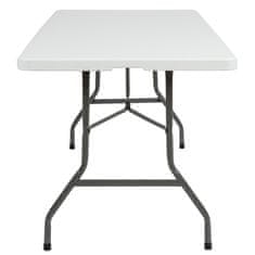 tectake Kerti fehér asztal összecsukható 183x76x74cm