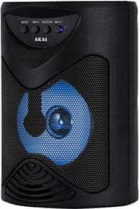 Bluetooth hordozható hangszóró akai ABTS-704 usb port újratölthető akkumulátor szép hangzás