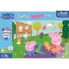 Trefl Puzzle Super Shape XXL Peppa Pig: Játék a bátyámmal 60 darab