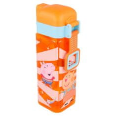 Stor Szögletes műanyag palack PEPPA PIG LOCK, 550ml, 41202