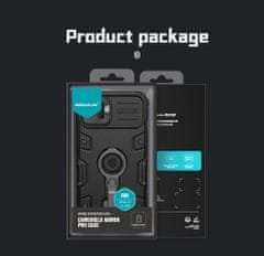 Nillkin CamShield Armor PRO mágneses hátlap Apple iPhone 14 készülékhez Fekete