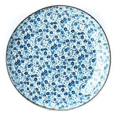 MIJ Kék Daisy Starter tányér, 23 cm
