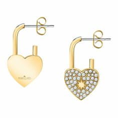 Morellato Romantikus aranyozott fülbevaló kristályokkal 4G Logo Boule SABG27