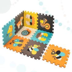 shumee Puzzle piankowe mata dla dzieci 9 el. kolorowe zwierzątka 85cm x 85cm x 1cm
