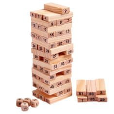 ER4 fa billegő torony játék 54db