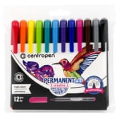Centropen Marker 2896 Permanent creative - 12 színből álló készlet