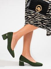 Vinceza Női körömcipő 92568 + Nőin zokni Gatta Calzino Strech, zöld árnyalat, 36