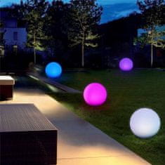 Volteno Napelemes kerti LED lámpa GOLYÓ RGB 17cm + távirányító