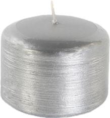 Gyertyahenger Kontúrhuzal motívum 70x50 mm - ezüst metálfényű