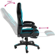 tectake Comodo versenyzői irodai szék lábtartóval