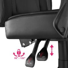 tectake Comodo versenyzői irodai szék lábtartóval