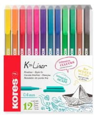 KORES K-Liner 12 színből álló készlet