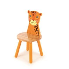 Tidlo Fából készült szék Animal leopard