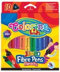 Colorino JUMBO háromszögletű filctollak 10 színben