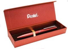 Pentel EnerGel BL2007 Luxury zselés toll - piros 0,7 mm-es, díszdobozban