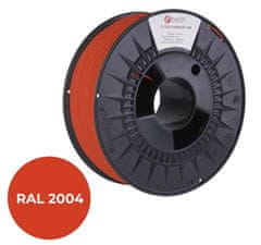 C-Tech nyomtatószál PREMIUM LINE ( filament ), PLA, narancssárga jobbra, RAL2004, 1,75mm, 1kg