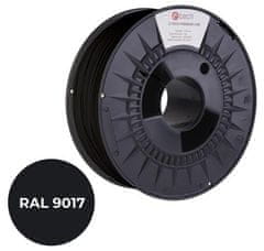 C-Tech nyomtatószál PREMIUM LINE ( filament ), PLA, szállítás fekete, RAL9017, 1,75mm, 1kg