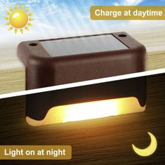 Cool Mango Kültéri napenergiás LED lámpák, lépcsővilágítás (4 lámpakészlet) - Decky